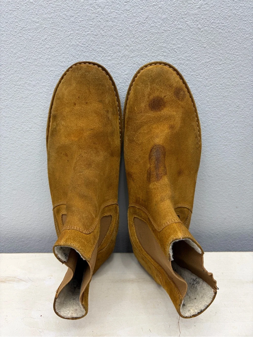 A.P.C. brown suede